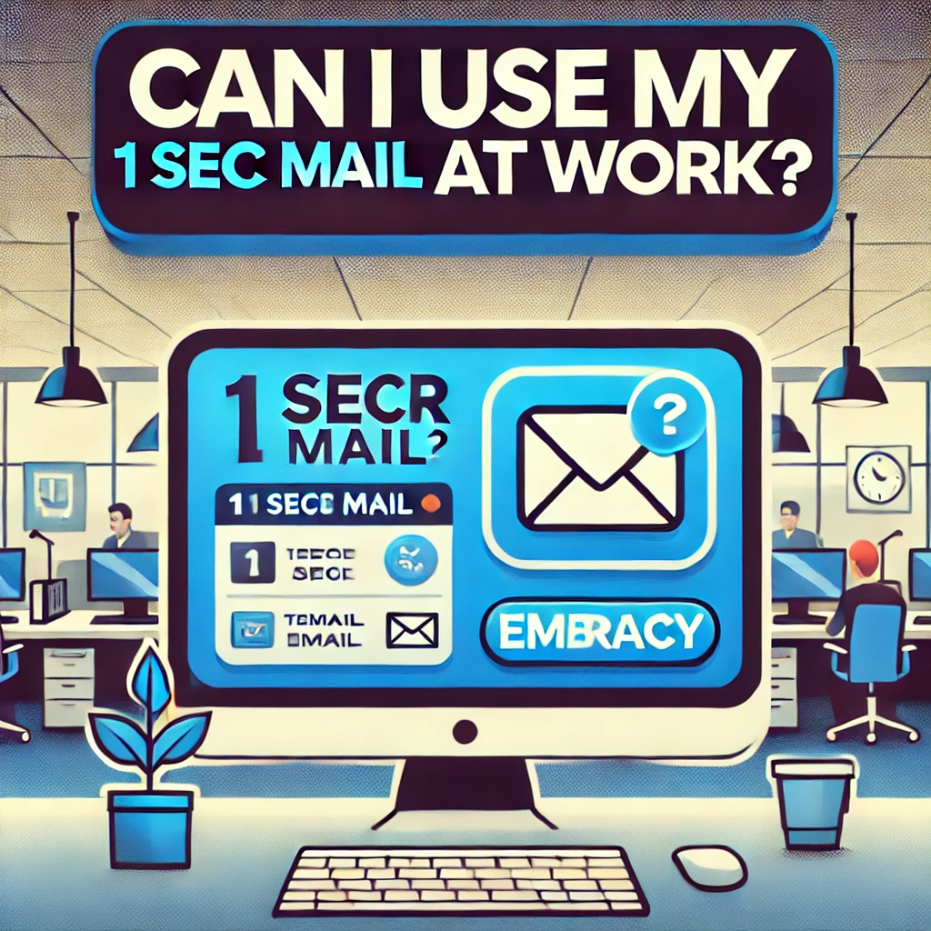 我可以在工作中使用 1 Sec Mail 吗？